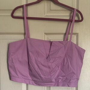 NWT Banana Republic Factory sleeveless cropped crossover top